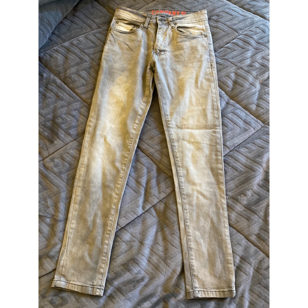 Company 81 Mens Slim Fit Jeans Faded Grey Denim Pants 28x30 Stretch